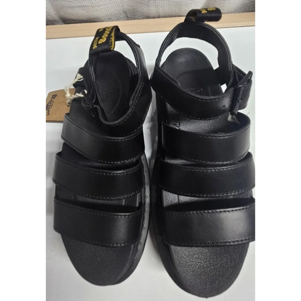Dr. Martens Women's Blaire Sandal Black Brando Leather upper‎ woman US 5-5.5